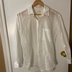 Community Button Up Oversized Shirt